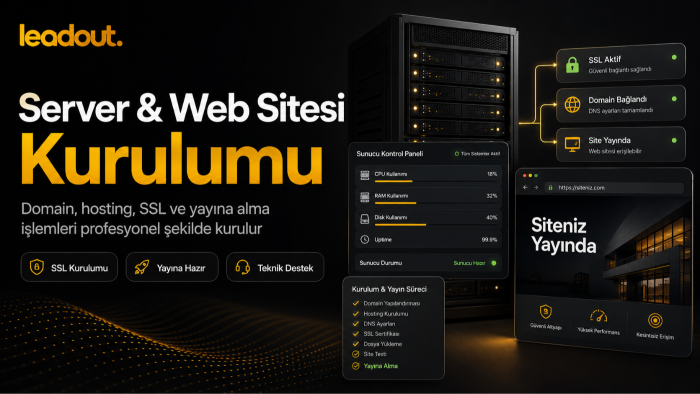 seerver ve web sitesi kurulumu yaparım
