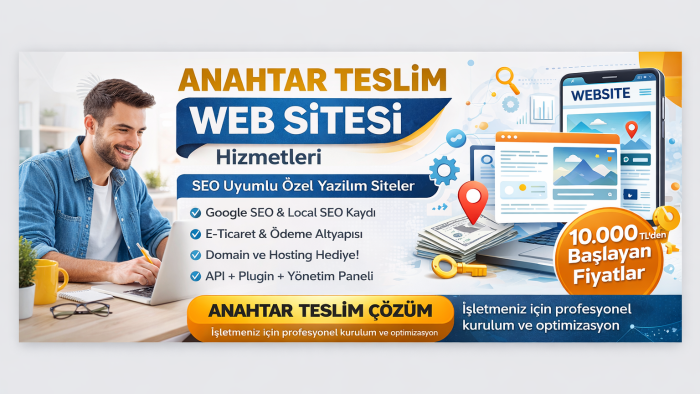 web sitenizi anahtar teslim olarak tasarlayıp kurarım