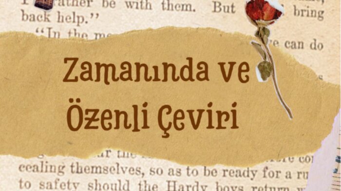 İngilizce-Türkçe çeviri yapabilirim