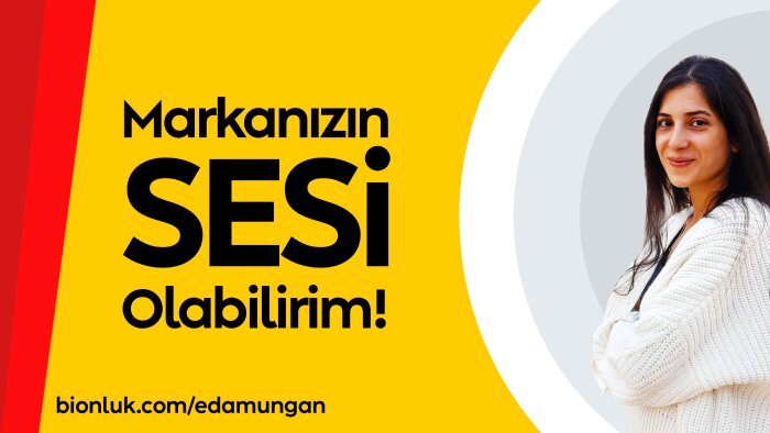 markanızın sesi olabilirim