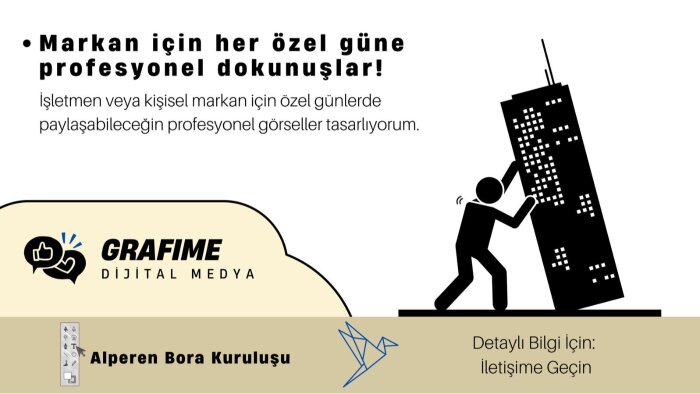markan için her özel güne profesyonel dokunuşlar yapıyorum