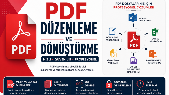  PDF dosyalarınızı dönüştürüyor ve düzenliyorum