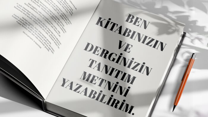 kitabınızın ve derginizin tanıtım metnini yazabilirim