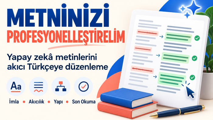 yapay zeka metinlerini düzenlerim