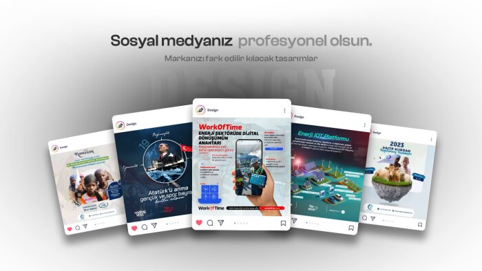 yaratıcı bir şekilde sosyal medya tasarımı yaparım