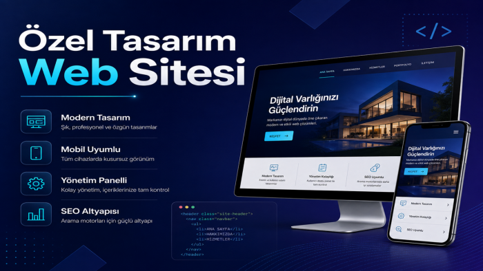 güncel, modern ve mobil uyumlu web sitesi tasarlayabilirim