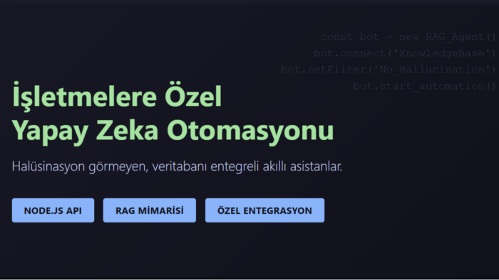 işletmeler için yapay zeka destekli WhatsApp botları yaparım