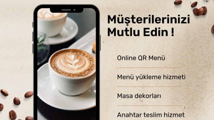 cafeniz için yönetilebilir QR menü hazırlarım