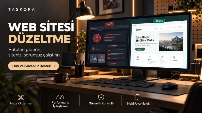 web sitesi hatalarınızı düzeltip form ekleyebilirim