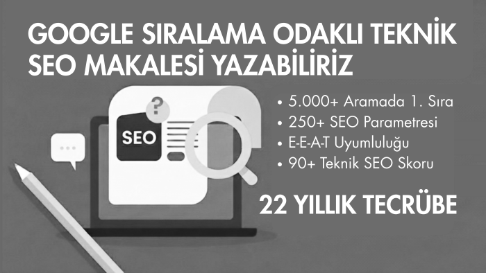 SEO ve SERP performansı yüksek makale yazabilirim