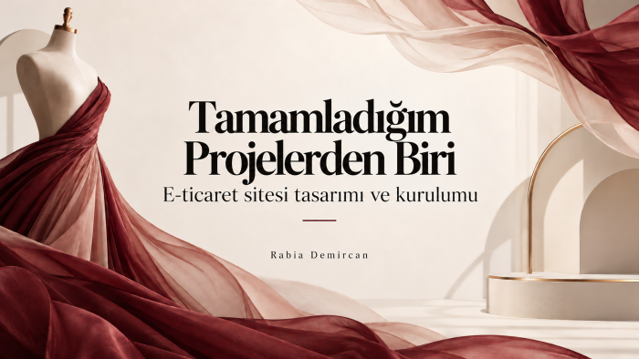 e-ticaret sitenizi sıfırdan kurup yayına hazırlarım