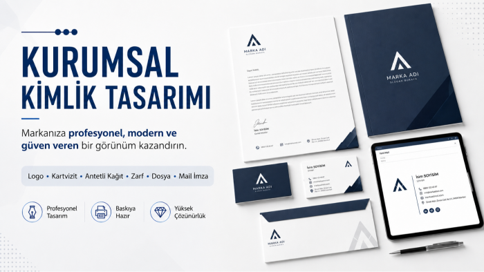 markanıza özel kurumsal kimlik ve marka tasarımı yapabilirim