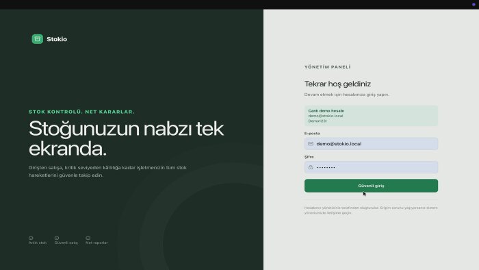 gelişmiş stok takip ve satış yönetim paneli hazırlarım