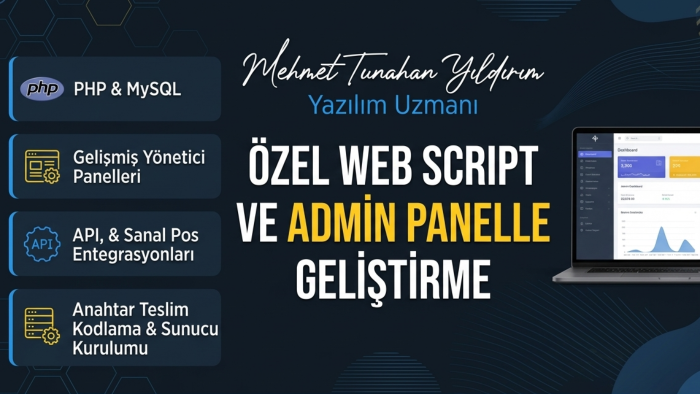 isteğine özel web scripti ve admin paneli kodlarım