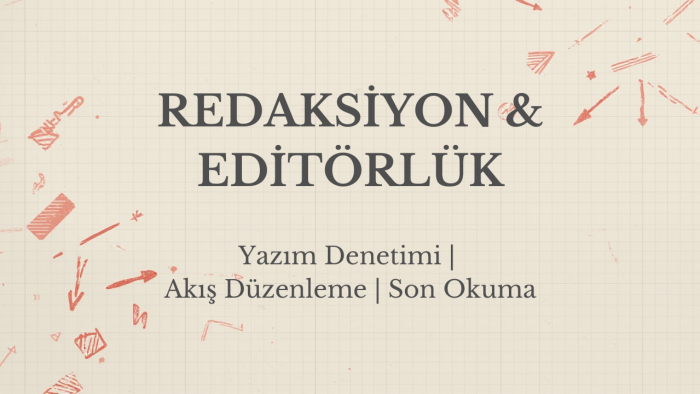 metinlerinizi dil bilgisi ve akış için düzenlerim