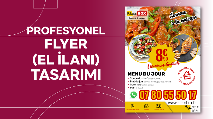 profesyonel flyer (el ilanı) tasarlarım