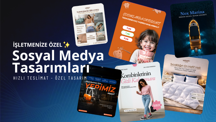 işletmenize özel sosyal medya tasarımları hazırlarım