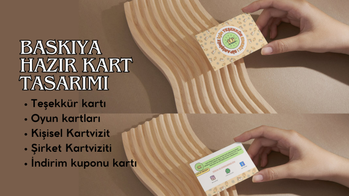 firmalar için veya kişisel kart ve kartvizit hazırlarım