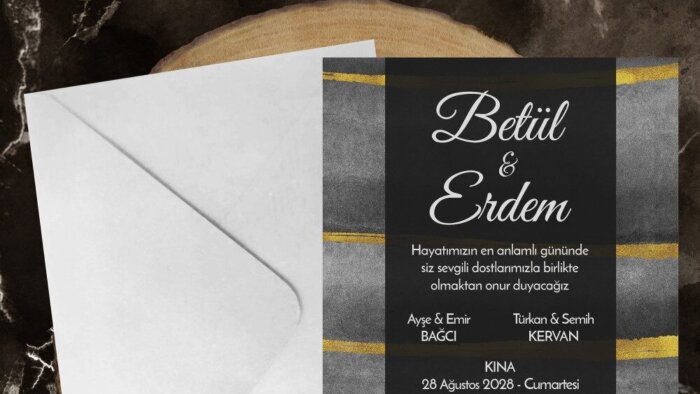 etkinlikler için davetiye hazırlarım