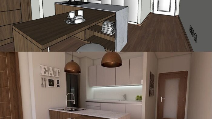 iç mekân render’ları alıyorum