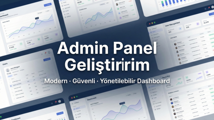 hayalinizdeki admin paneli geliştiriyorum