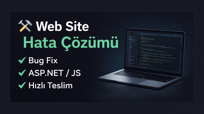web sitenizdeki hataları tespit eder ve çözümler sunarım