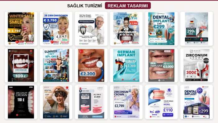 sağlık turizmi için uluslararası reklam tasarlarım