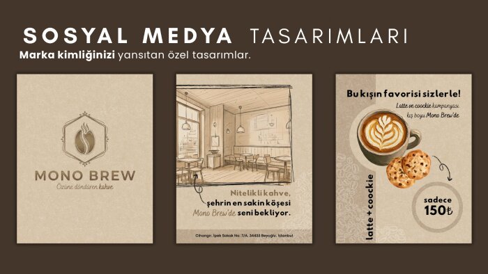 marka kimliğinizi yansıtan post & story tasarımları yaparım