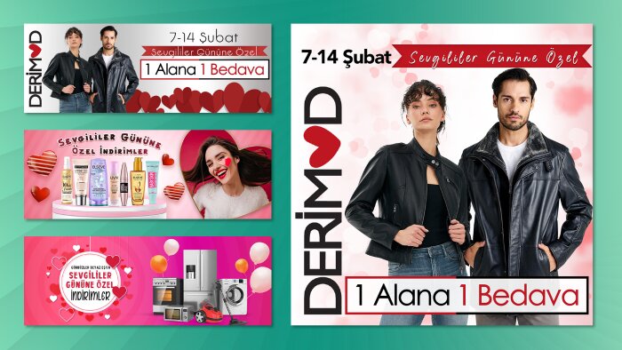 sevgililer gününe özel post, banner hazırlayabilirim