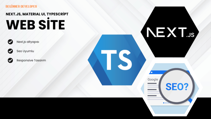 Next.js altyapısını kullanarak web sitenizi geliştirebilirim