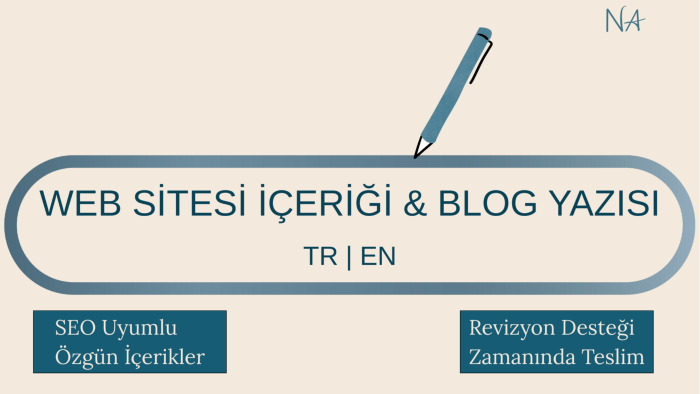 SEO uyumlu, özgün web & blog içerikleri yazarım