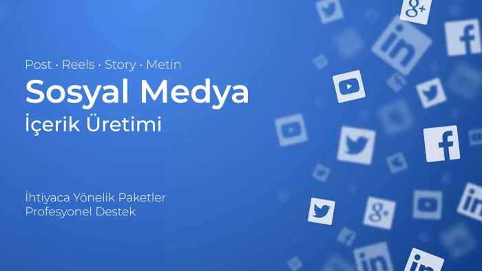 sosyal medya için içerik üretimi yaparım