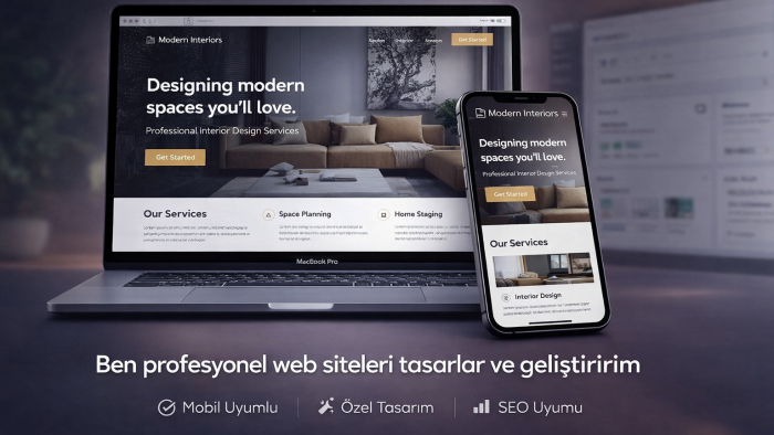profesyonel şekilde web sitesi yaparım