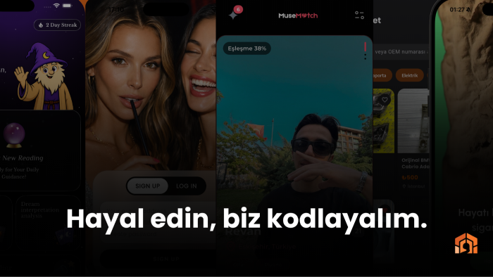 mobil uygulamalar ve web siteler geliştirebilirim