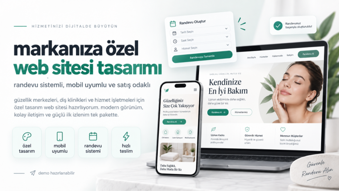 markanıza satış odaklı, anahtar teslim web sitesi yaparım