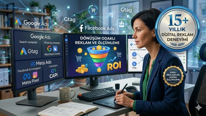 google ve meta reklamlarınızı kurarım, dönüşümleri ayarlarım