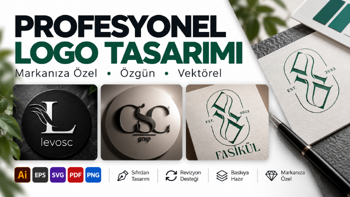 markan için özgün ve profesyonel logo tasarlarım