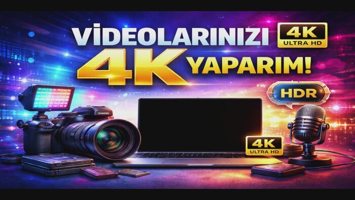 videolarınızı 4K yaparım