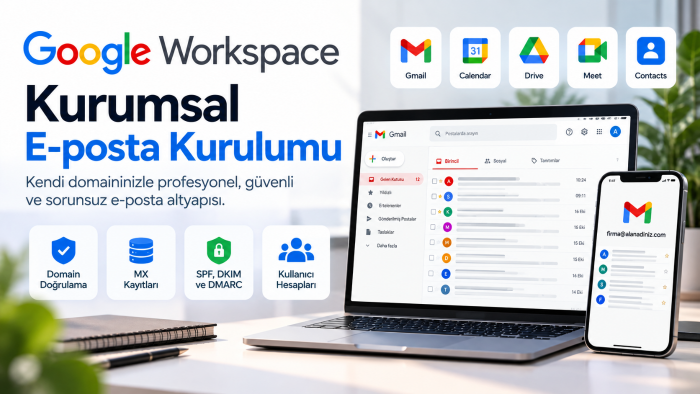 google workspace ile profesyonel mail kurulumu yapıyorum