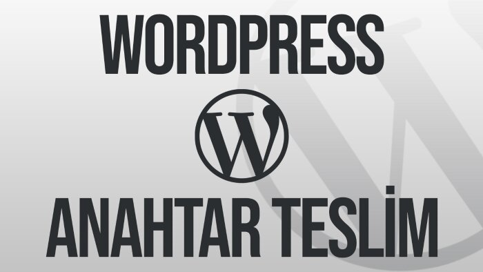 anahtar teslim Wordpress siteleri yaparım