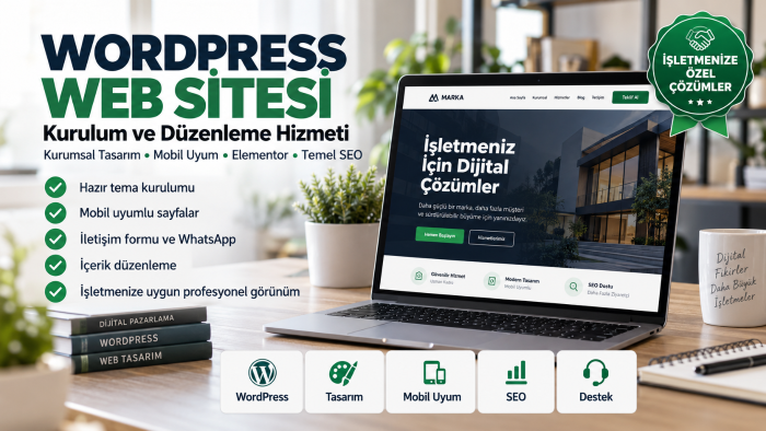 WordPress web sitenizi kurar ve düzenlerim