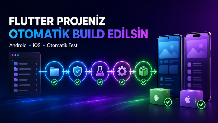 flutter uygulamanıza otomatik build sistemi kurarım