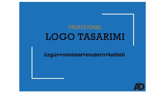 sizin için profesyonel logo tasarlayabilirim