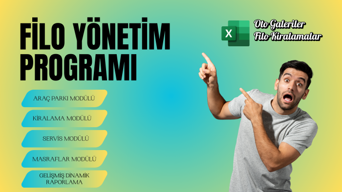 excelde profesyonel filo yönetim programı yapabilirim
