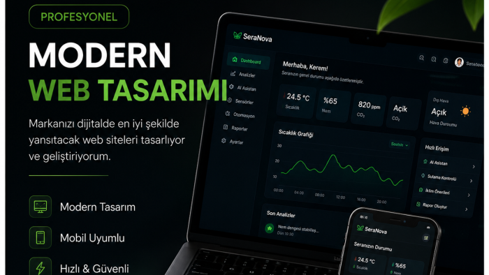  modern web siteleri tasarlıyorum