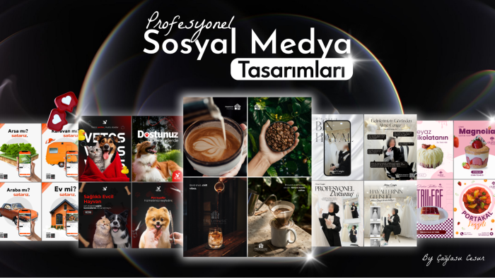 markanız için dikkat çekici sosyal medya postları tasarlarım