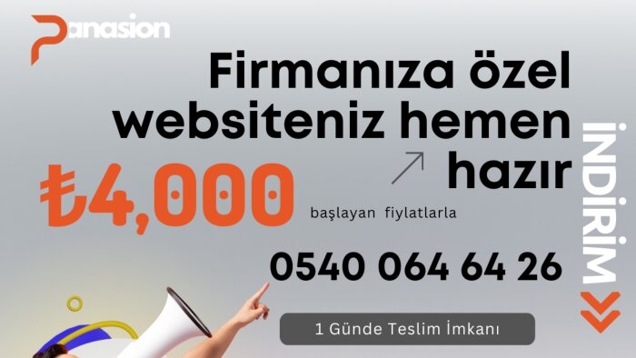 firmanıza özel dinamik website tasarımı yaparım