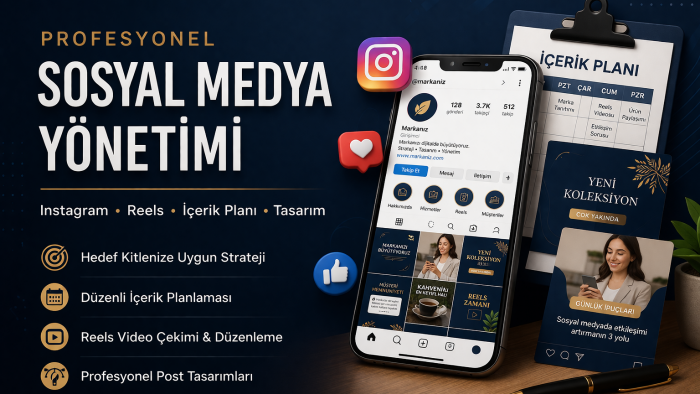 markanız için profesyonel sosyal medya yönetimi yaparım