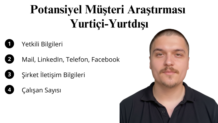 potansiyel müşteri listesi oluştururum
