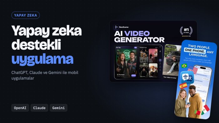 yapay zeka destekli mobil uygulama geliştiririm